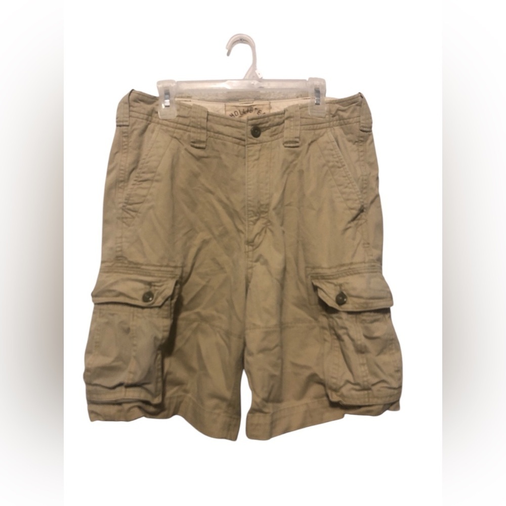 Y2K Hollister Men’s Tan Cargo Shorts Waist 32